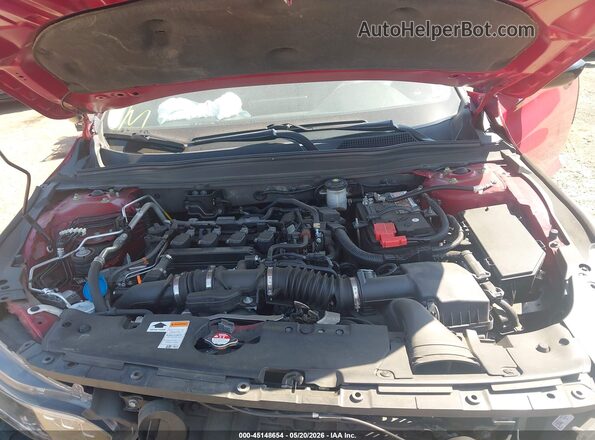 1HGCV1F45MA078709 2021 HONDA ACCORD Red Vista trasera