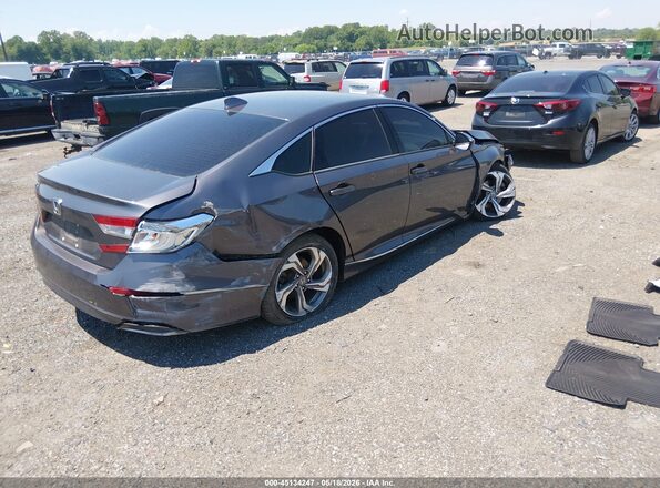 1HGCV1F46KA070972 2019 HONDA ACCORD Gray Задня права чверть