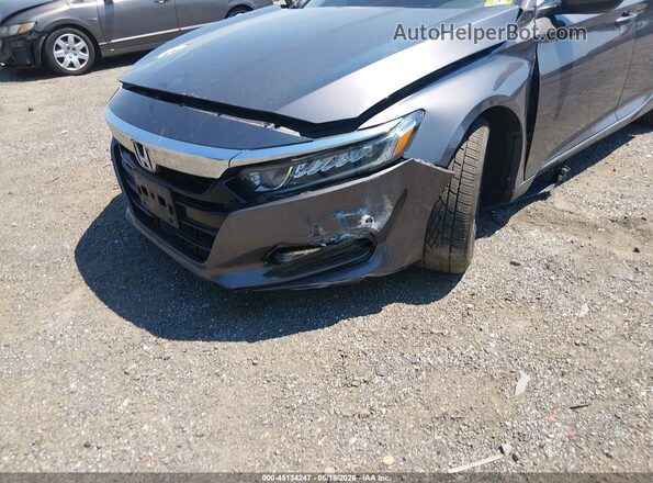1HGCV1F46KA070972 2019 HONDA ACCORD Gray Вид спереду