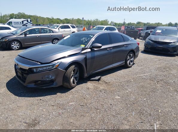 1HGCV1F46KA070972 2019 HONDA ACCORD Gray Передня ліва чверть
