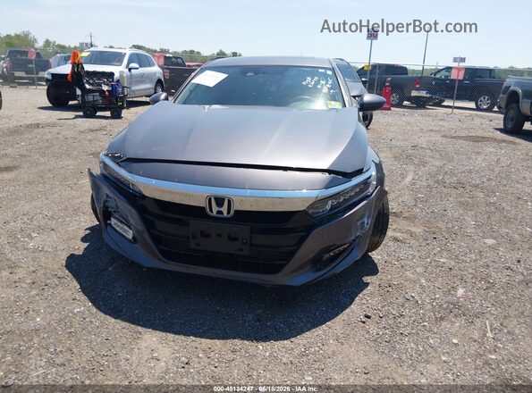 1HGCV1F46KA070972 2019 HONDA ACCORD Gray Вид щитка приладів