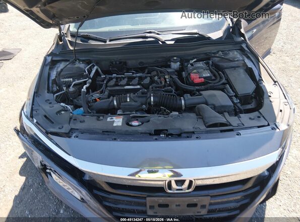 1HGCV1F46KA070972 2019 HONDA ACCORD Gray Вид ззаду