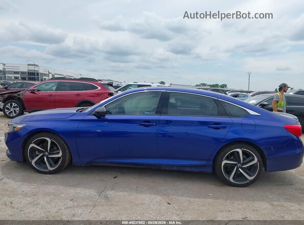 1HGCV1F46MA049865 2021 HONDA ACCORD Blue Widok wnętrza 360 stopni