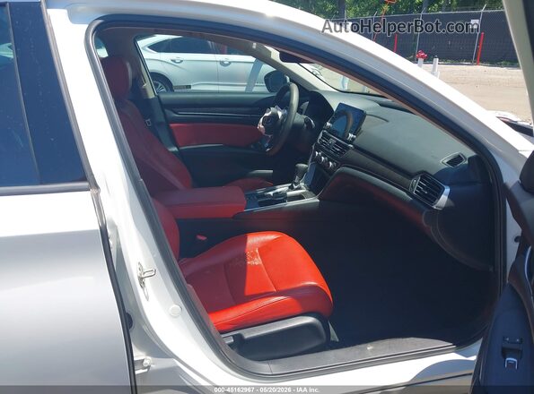 1HGCV1F47LA004898 2020 HONDA ACCORD Белый Вид салона спереди