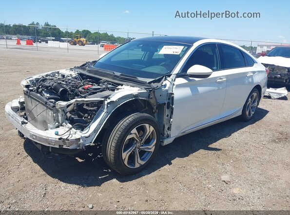 1HGCV1F47LA004898 2020 HONDA ACCORD Белый Передняя левая четверть