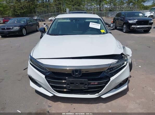 1HGCV1F47MA023744 2021 HONDA ACCORD Белый Вид щитка приборов