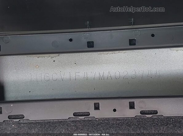 1HGCV1F47MA023744 2021 HONDA ACCORD Белый 
