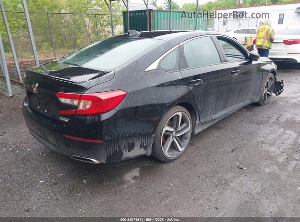 1HGCV1F47NA036575 2022 HONDA ACCORD Black Задня права чверть