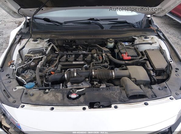 1HGCV1F48JA013543 2018 HONDA ACCORD White Widok z tyłu