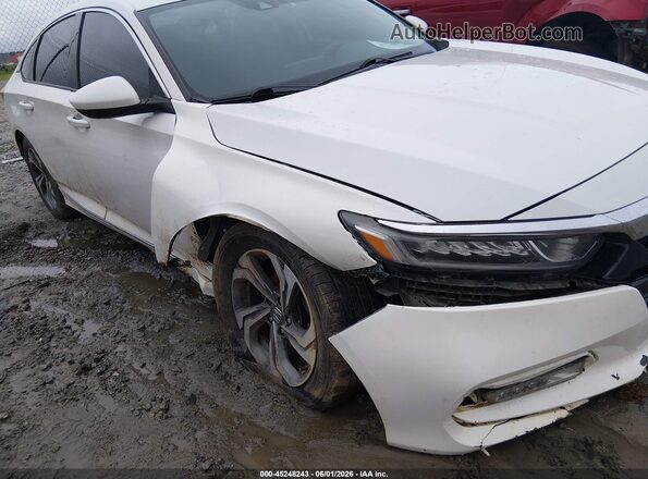1HGCV1F48JA013543 2018 HONDA ACCORD White Widok z przodu