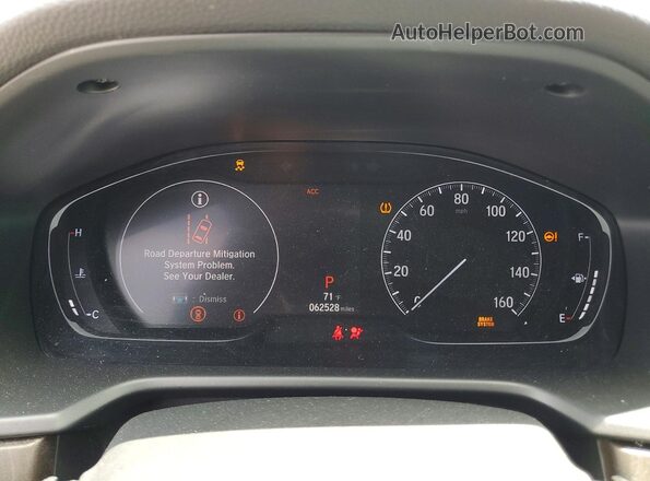 1HGCV1F48LA109756 2020 HONDA ACCORD Gray ხელსაწყოთა პანელის ხედი