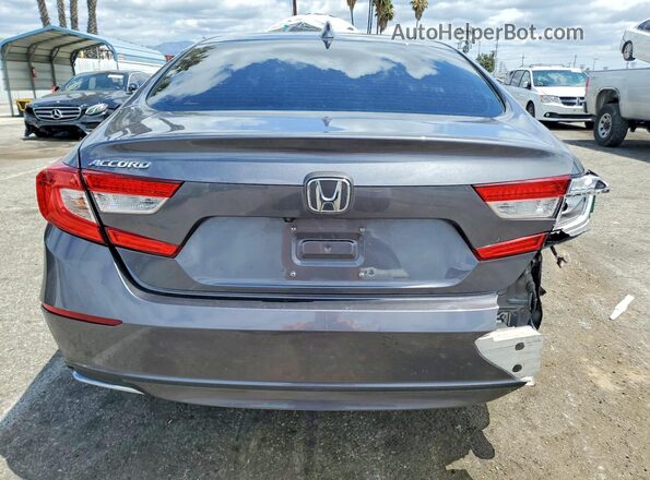 1HGCV1F48LA109756 2020 HONDA ACCORD Gray უკანა ხედი