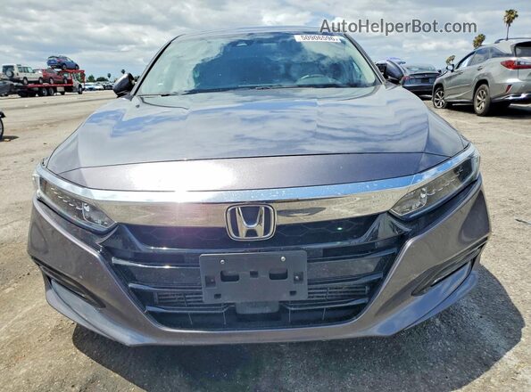 1HGCV1F48LA109756 2020 HONDA ACCORD Gray წინა ხედი
