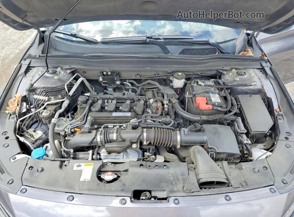 1HGCV1F48LA109756 2020 HONDA ACCORD Gray უკანა სალონის ხედი