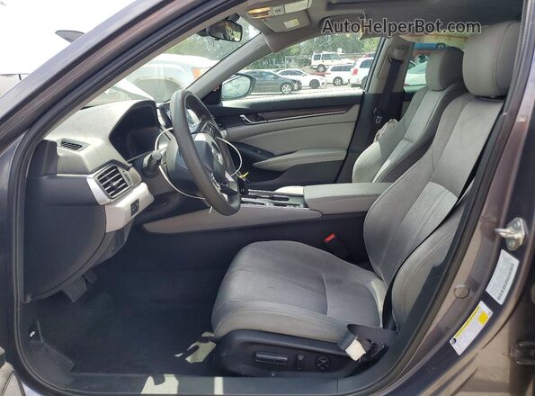 1HGCV1F48LA109756 2020 HONDA ACCORD Gray წინა სალონის ხედი