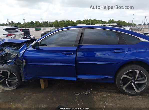 1HGCV1F48MA054789 2021 HONDA ACCORD Blue სალონის 360-გრადუსიანი ხედი