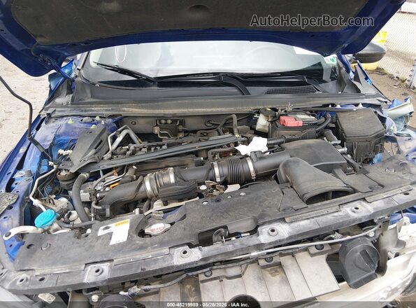 1HGCV1F48MA054789 2021 HONDA ACCORD Blue უკანა ხედი