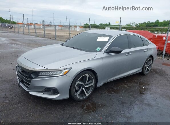 1HGCV1F48NA025181 2022 HONDA ACCORD Silver Przód lewy
