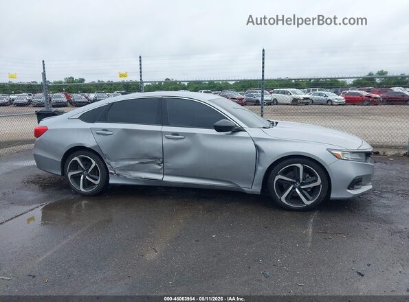 1HGCV1F48NA025181 2022 HONDA ACCORD Silver Widok wnętrza z tyłu