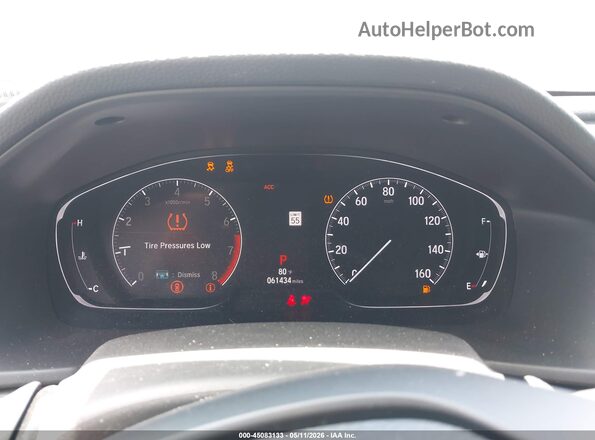 1HGCV1F49KA071016 2019 HONDA ACCORD Gray Հետևի նստատեղերի տեսք