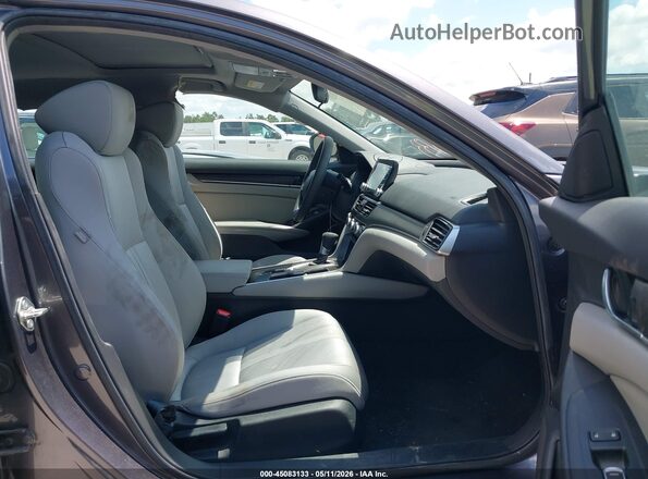 1HGCV1F49KA071016 2019 HONDA ACCORD Gray Սալոնի դիմացի տեսք