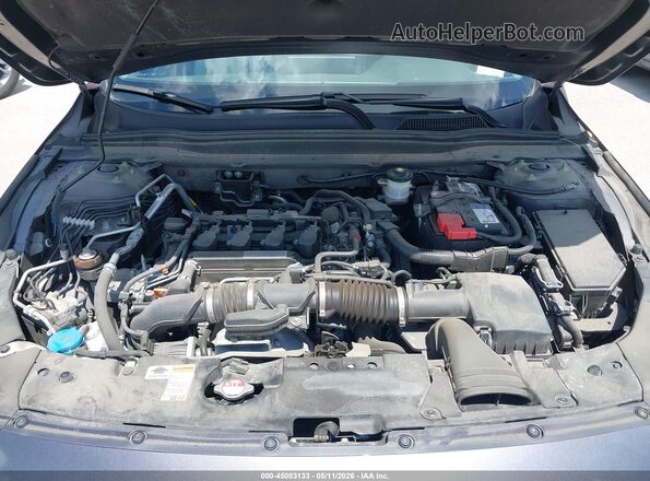 1HGCV1F49KA071016 2019 HONDA ACCORD Gray Հետևի տեսք