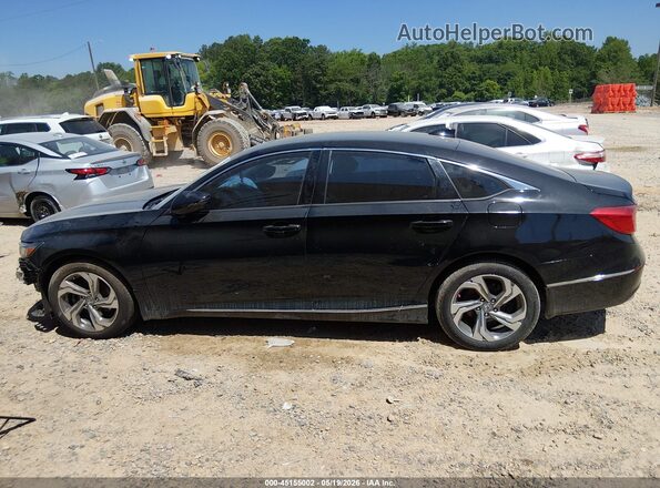 1HGCV1F49KA174985 2019 HONDA ACCORD Black Widok wnętrza 360 stopni