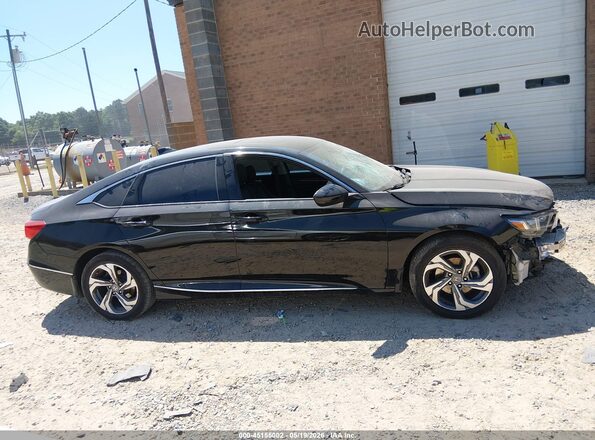 1HGCV1F49KA174985 2019 HONDA ACCORD Black Widok wnętrza z tyłu