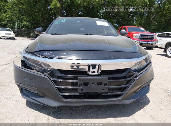 1HGCV1F4XJA099213 2018 HONDA ACCORD Черный Вид задней части салона