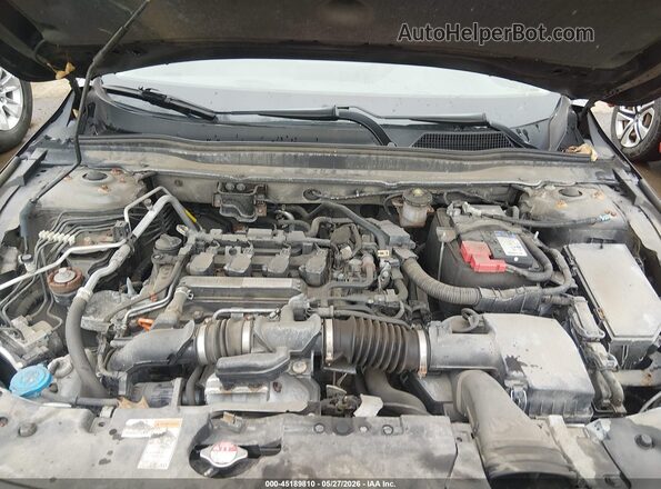 1HGCV1F4XJA224078 2018 HONDA ACCORD Black უკანა ხედი