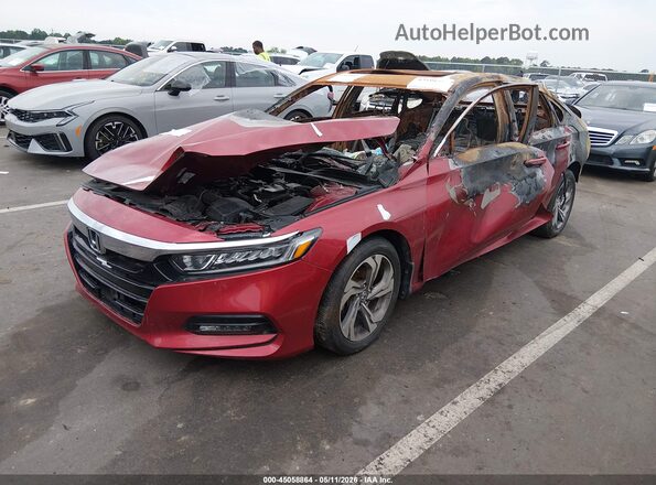 1HGCV1F4XKA036128 2019 HONDA ACCORD Red Vista tres cuartos delantera izquierda
