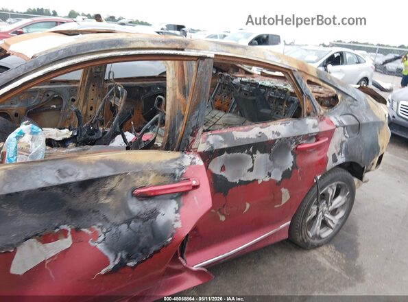 1HGCV1F4XKA036128 2019 HONDA ACCORD Red Vista interior trasera