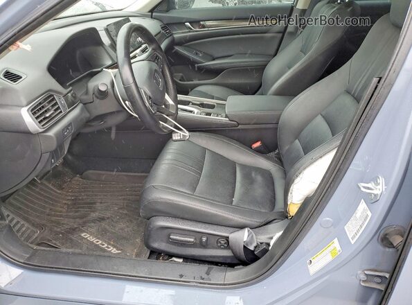 1HGCV1F4XMA114698 2021 HONDA ACCORD Blue წინა სალონის ხედი