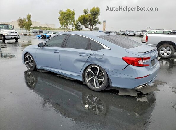 1HGCV1F4XMA114698 2021 HONDA ACCORD Blue უკანა მარცხენა