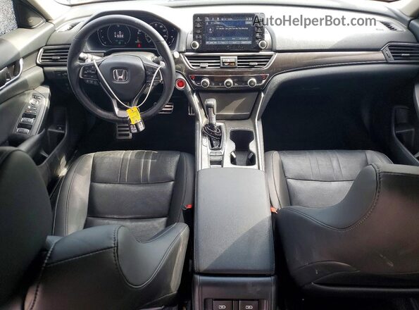 1HGCV1F4XNA071854 2022 HONDA ACCORD Blue Առջևի վահանակի տեսք