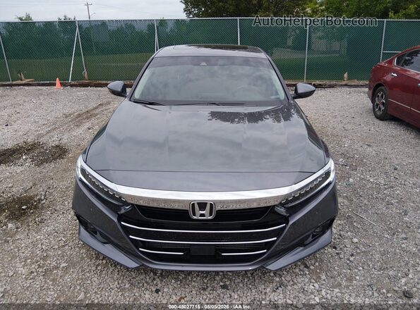 1HGCV1F50NA073573 2022 HONDA ACCORD Gray Вид щитка приладів