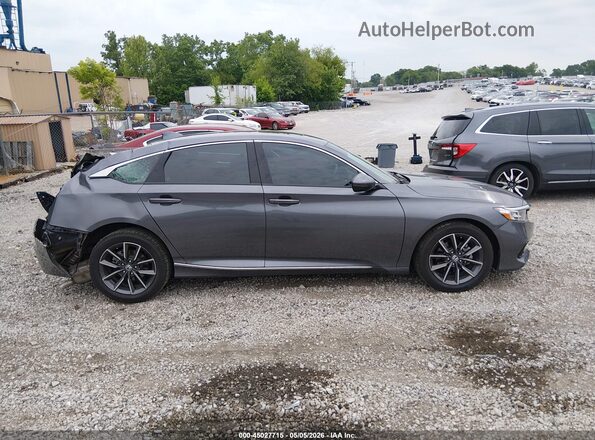 1HGCV1F50NA073573 2022 HONDA ACCORD Gray Вид задньої частини салону