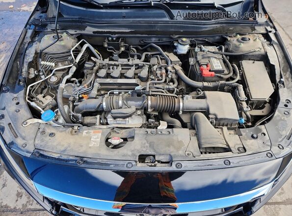 1HGCV1F52JA031819 2018 HONDA ACCORD Black Widok wnętrza z tyłu
