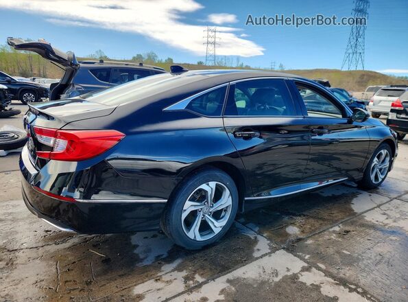 1HGCV1F52JA031819 2018 HONDA ACCORD Black Tył prawy