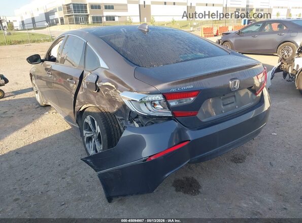 1HGCV1F52JA085170 2018 HONDA ACCORD Gray Задня ліва чверть