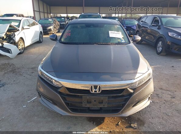 1HGCV1F52JA085170 2018 HONDA ACCORD Gray Вид щитка приладів