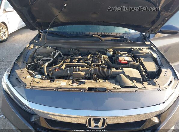 1HGCV1F52JA085170 2018 HONDA ACCORD Gray Вид ззаду
