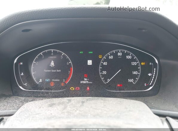 1HGCV1F52JA187293 2018 HONDA ACCORD Серый Вид задних сидений