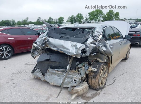 1HGCV1F52JA187293 2018 HONDA ACCORD Серый Вид спереди