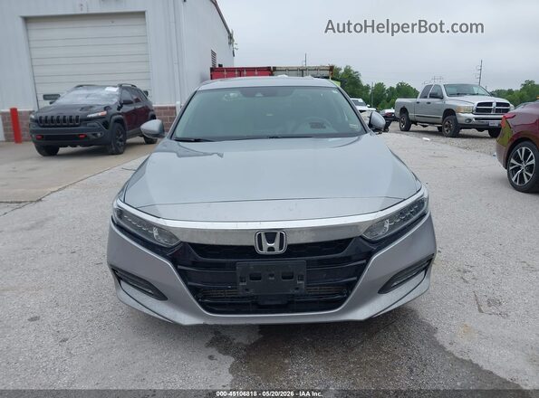 1HGCV1F52JA187293 2018 HONDA ACCORD Серый Вид задней части салона