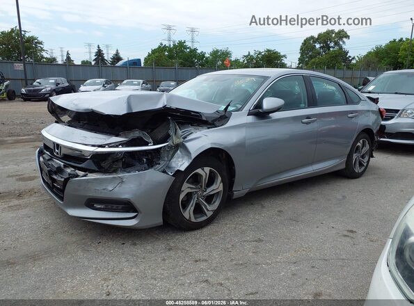 1HGCV1F52JA216405 2018 HONDA ACCORD Silver Front left