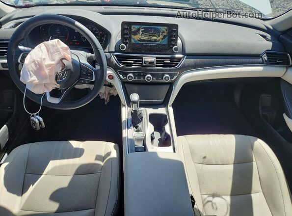 1HGCV1F52KA030719 2019 HONDA ACCORD White 