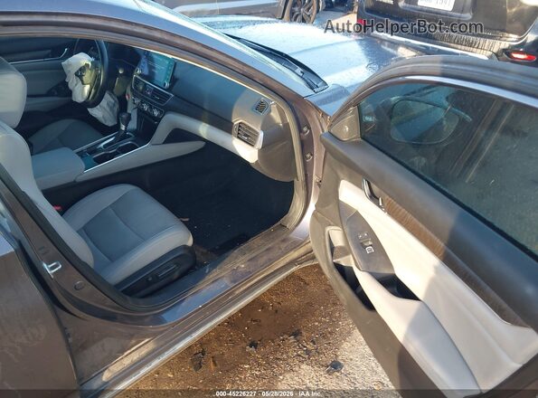 1HGCV1F52LA128909 2020 HONDA ACCORD Gray Սալոնի դիմացի տեսք