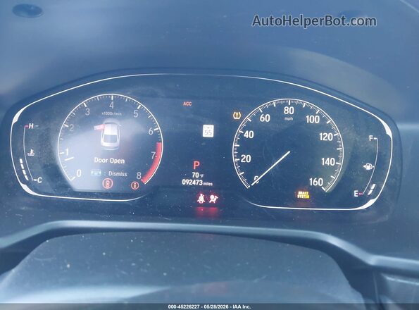 1HGCV1F52LA128909 2020 HONDA ACCORD Gray Հետևի նստատեղերի տեսք