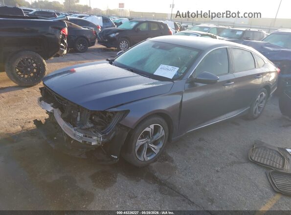 1HGCV1F52LA128909 2020 HONDA ACCORD Gray Առջևի ձախ երեք քառորդ տեսարան